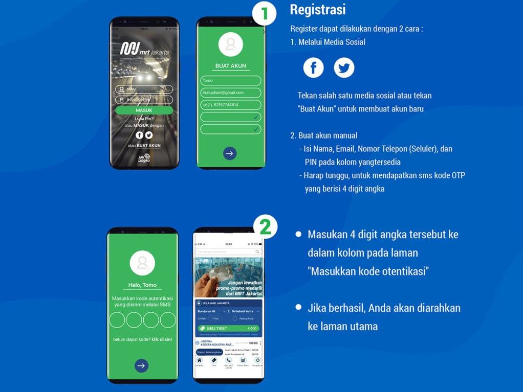 Aplikasi MRT-J. | Dokumentasi MRT Jakarta
