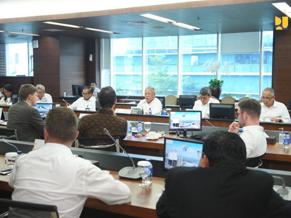 Menteri PUPR Basuki Hadimuljono menerima kunjungan para pengusaha asal Jerman.