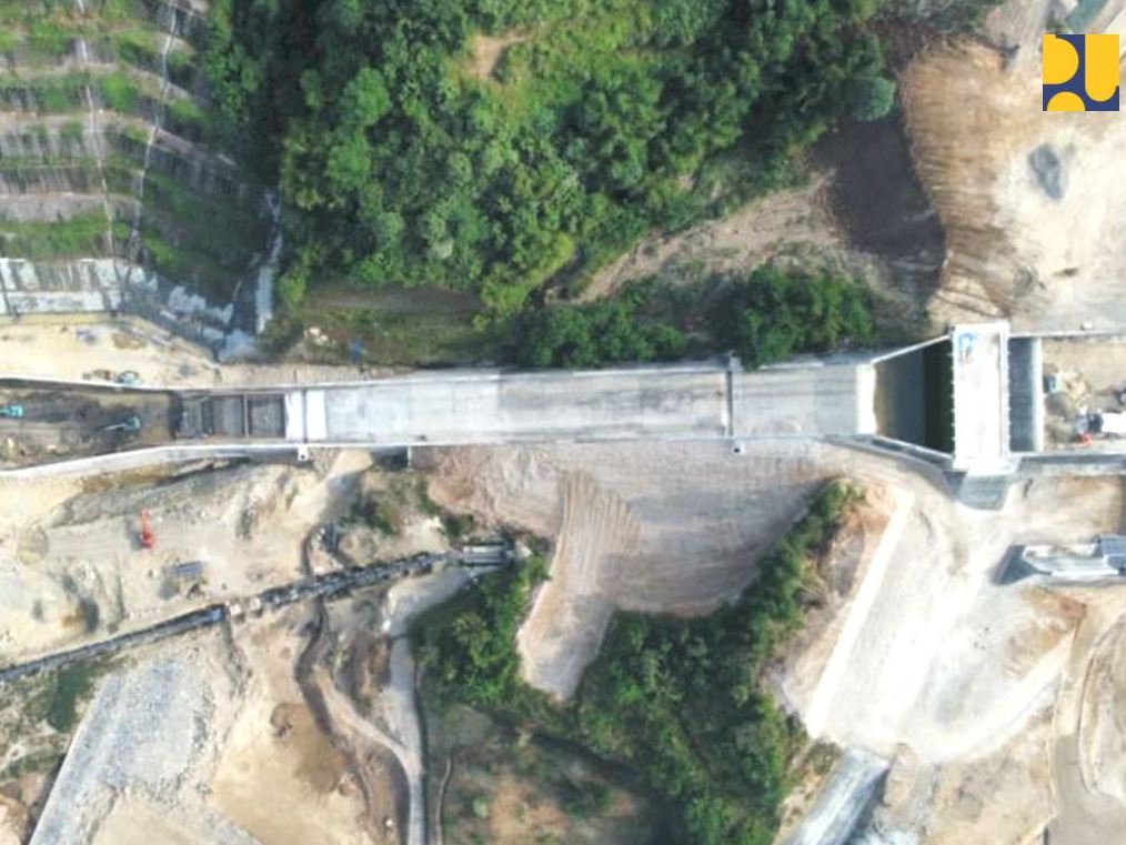 Pembangunan bendungan serbaguna Jlantah di Karanganyar, Jawa Tengah. |Dokumentasi PUPR|