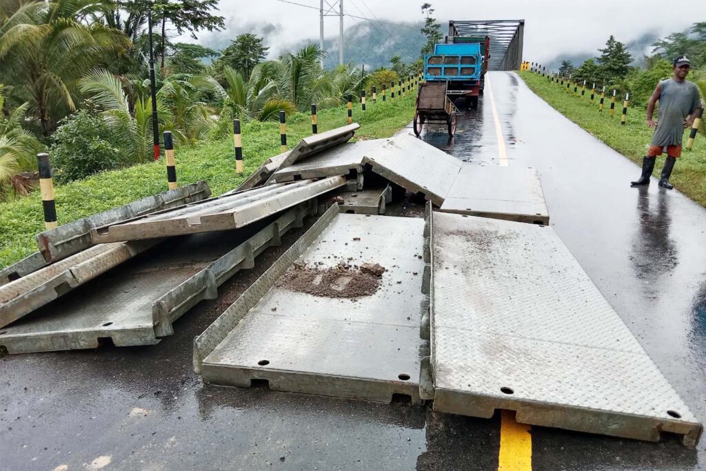 Rencana Jembatan Bailey penanganan sementara Jembatan Kawanua. | Majalah Lintas/Roy Afriansyah