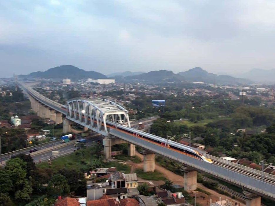 Kereta Inspeksi bagian Kereta Cepat Jakarta Bandung. | Foto: KCIC