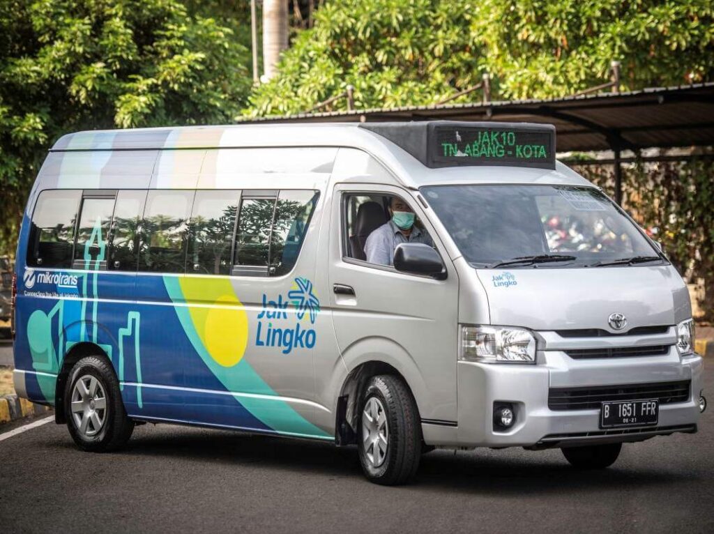 Mikrotrans salah satu moda transportasi dalam jaringan Jaklingko. | Dok. Dishub DKI