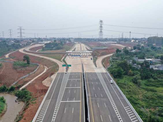 Jalan Tol Cijago Seksi 3B. | Dok. Bina Marga