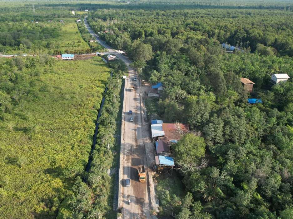 Preservasi dan Pelebaran Jalan di Pulang Pisau. | Dok. Kompu BPJN Kalteng