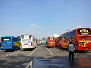 Deretan bus di Terminal Cicaheum Bandung. | Dok. Pemkot Bandung