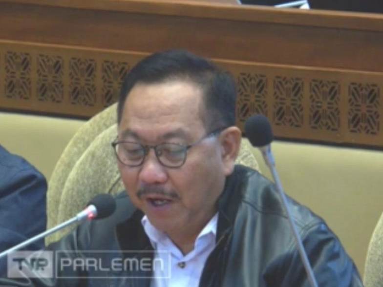 Kepala OIKN Bambang Susantono dalam Rapat Kerja dengan Komisi II DPR RI. | Dok. TV Parlemen
