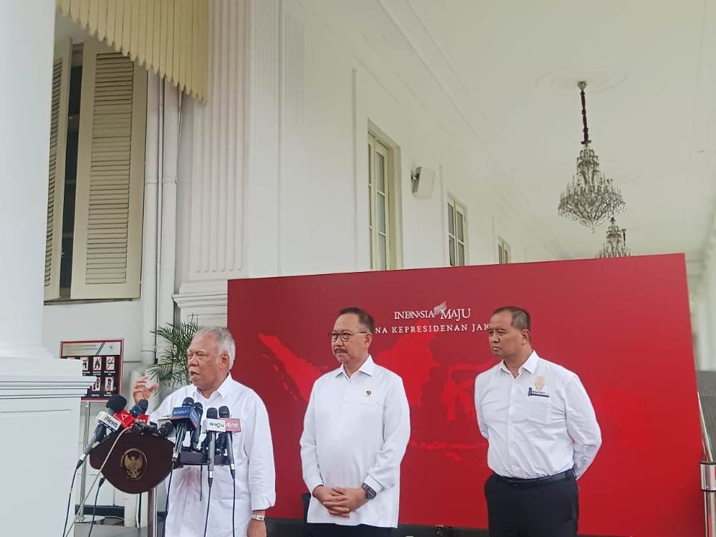 Menteri PUPR Basuki Hadimuljono di Istana Kepresidenan Jakarta. | Dok. Lintas