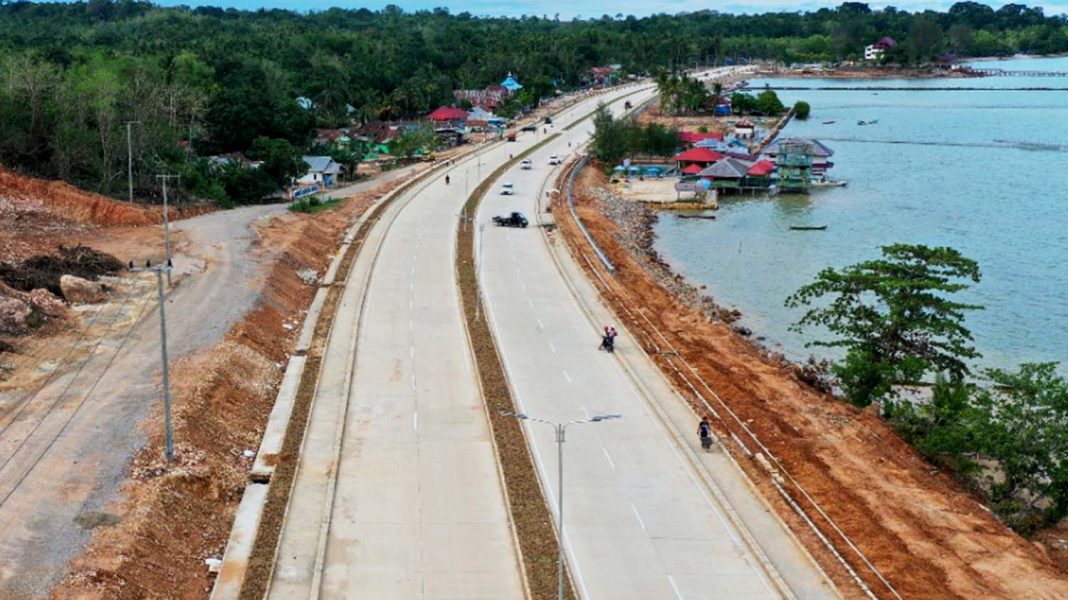 Ruas Jalan Tol Nonberbayar Kendari-Toronipa, Sulawesi Tenggara. | Dok. E-pengendalian Provinsi Sulawesi Tenggara