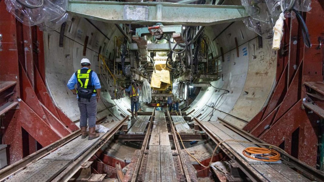 Aktivitas pembangunan terowongan MRT Jakarta Fase 2A Bundaran HI-Kota. | Dok. MRT Jakarta