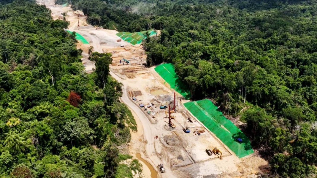 Pembangunan jalan tol menuju IKN. | Dok. KemenPUPR