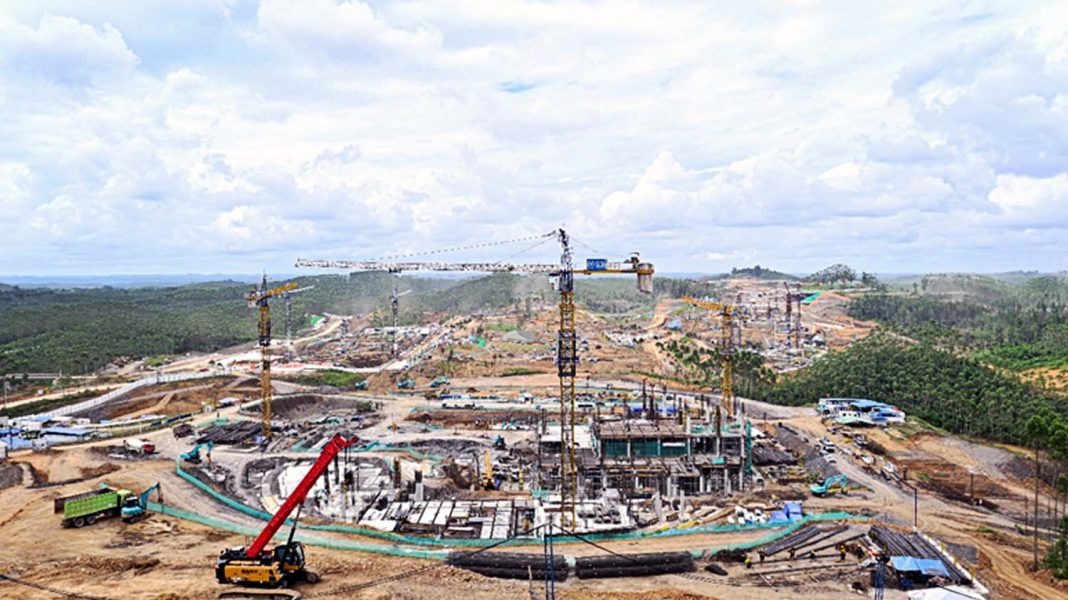 Progres Pembangunan Istana Presiden di IKN Nusantara. | Dok. Kementerian PUPR-BPPW Kaltim