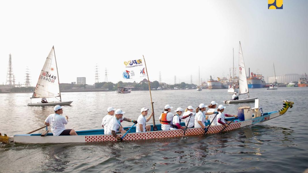 Peserta Sail Nusantara 2023 bertolak dari Pantai Ancol menuju IKN, Kalimantan Timur. | Dok. KemenPUPR