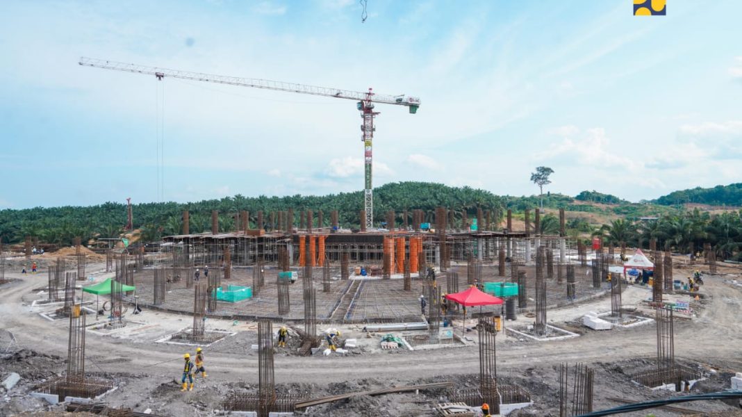 Pembangunan Masjid Negara di IKN. Dok. Kementerian PUPR