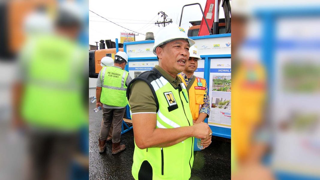 Sultan Manalu, Konsultan pada proyek pembangunan Lintas Bawah (Underpass) Gatot Subroto, Rabu (22/11/2023). | Lintas/HRZ