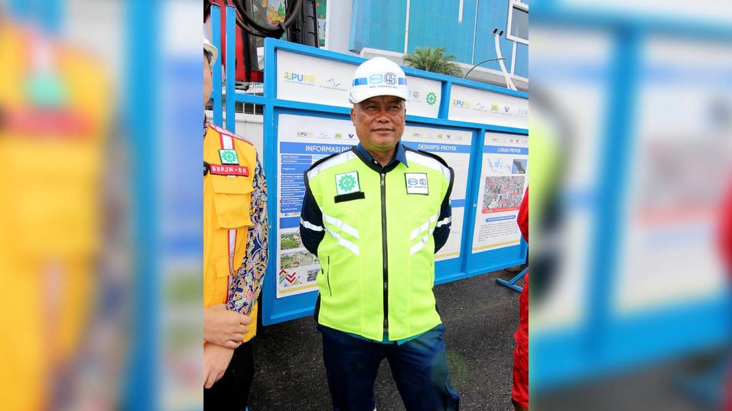 Salah satu konsultan pembangunan Lintas Bawah Gatot Subroto, Rabu (22/11/2023). | Lintas/HRZ