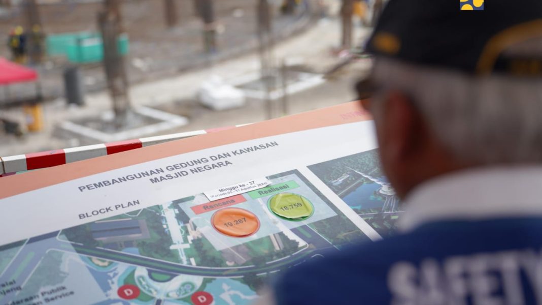 Block Plan Pembangunan Gedung dan Kawasan Masjid Negara. Kementerian PUPR