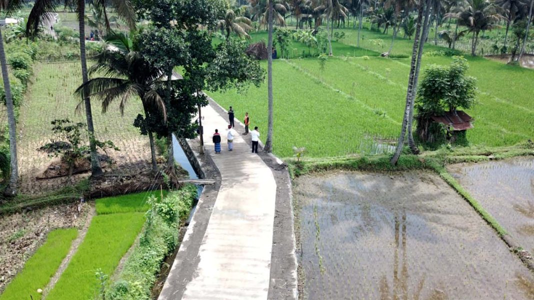 Beton masuk sawah | Dokumentasi Kementerian PUPR