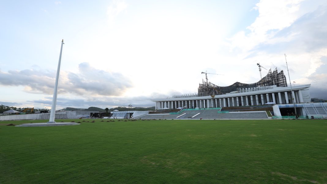 Lapangan upacara HUT Kemerdekaan RI di Istana Kepresidenan IKN. | Humas Otorita IKN