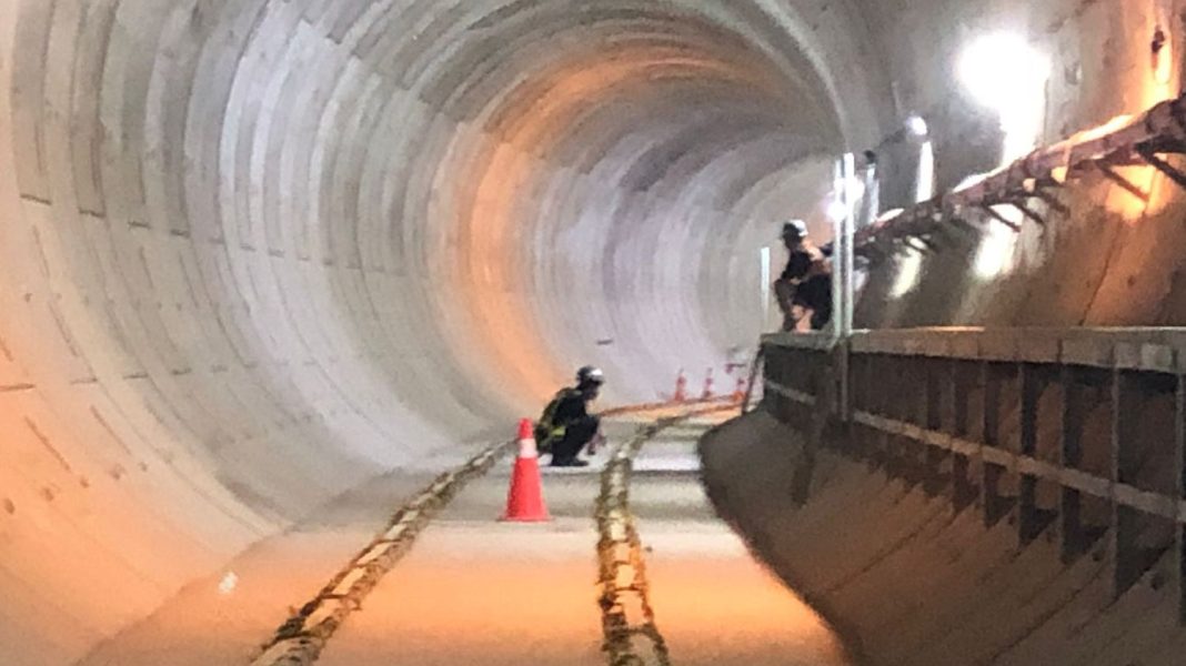 Proyek pembangunan MRT Fase 2 ini terdiri dari dua tahap, yaitu fase 2 A dan fase 2B. Tampak pekerja di proyek MRT, Kamis (25/1/2024). |Lintas/Rochimawati